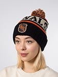 Шапка AMERICAN NEEDLE арт. 23012A-NHL Pillow Line Knit NHL (черный / оранжевый)